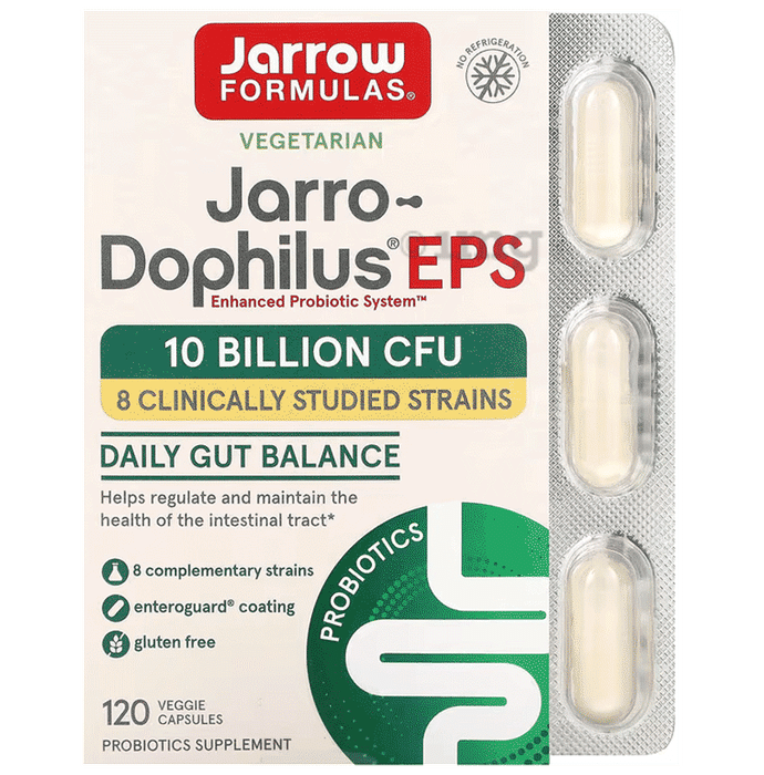 Jarrow Formulas Jarro-Dophilus EPS Enteroguard Veggie Caps | For Intestinal & Immune Health