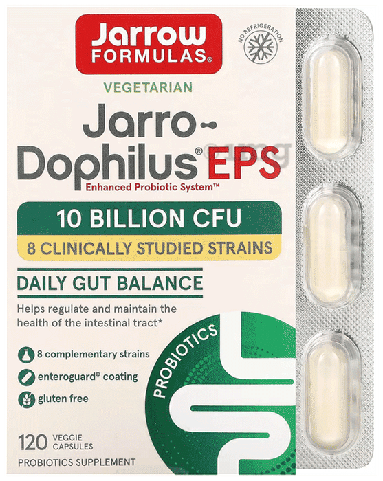 Jarrow Formulas Jarro-Dophilus EPS Enteroguard Veggie Caps | For Intestinal & Immune Health