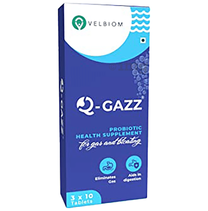 Velbiom Q-Gazz Probiotic Health Supplement Tablet