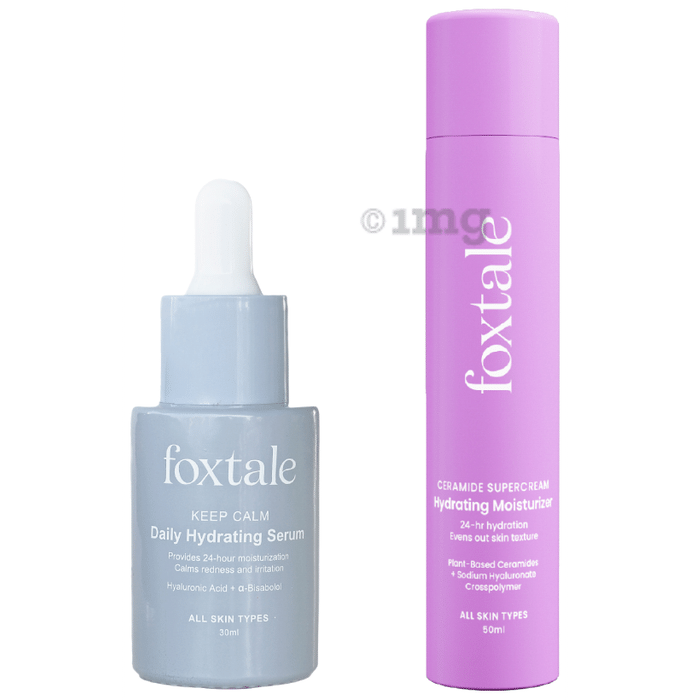 Foxtale Combo Pack of Daily Hydrating Serum 30ml and Moisturizer 50ml