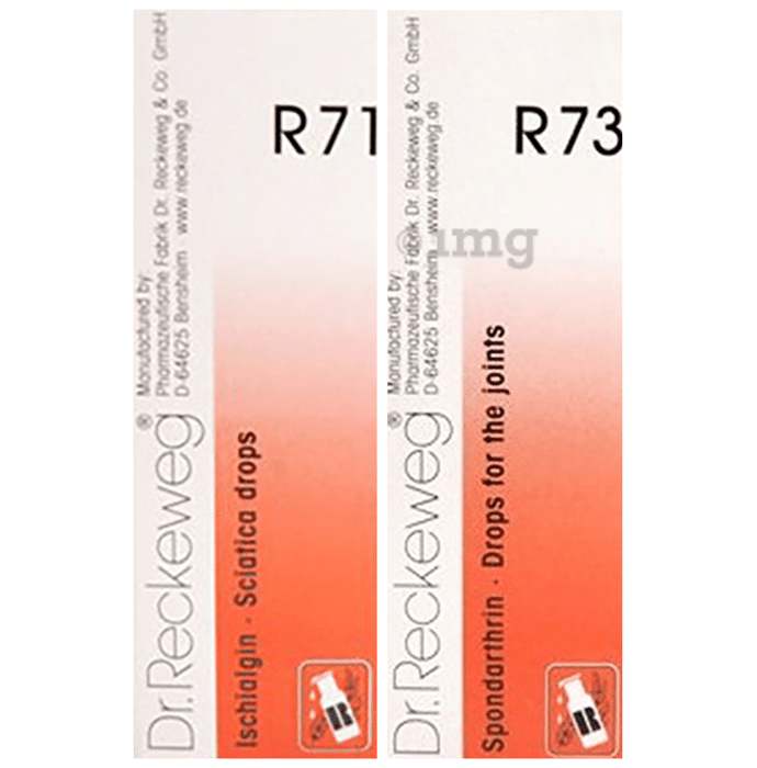 Combo Pack of Dr. Reckeweg R73 Joint Pain Drop & Dr. Reckeweg R71 Sciatica Drop (22ml Each)