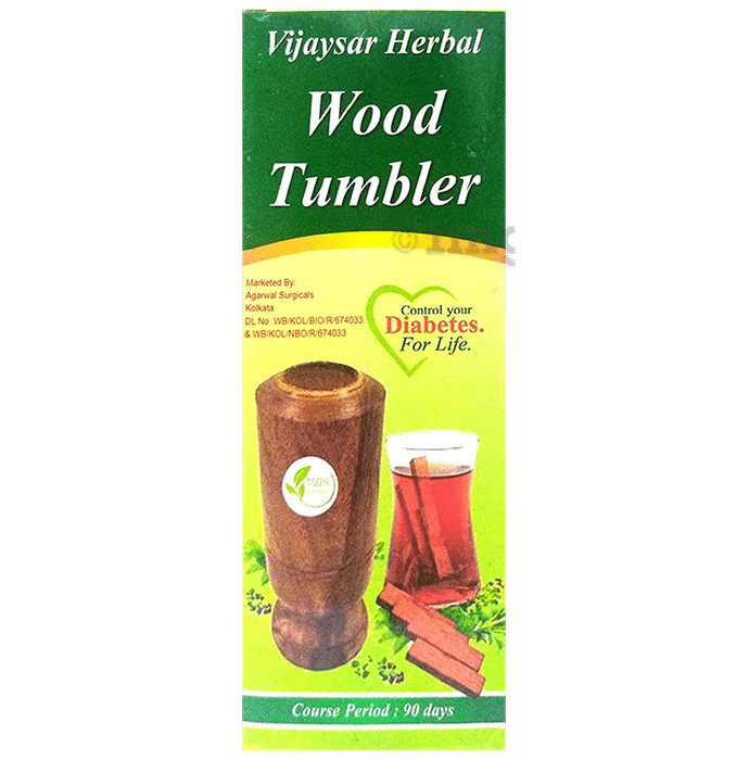 Vijaysar Herbal Wood Tumbler