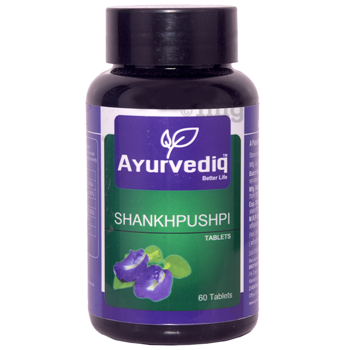 Ayurvediq Better Life Shankhpushpi Tablet | Pure Extract  Concentration Supplement  Brain Tonic |