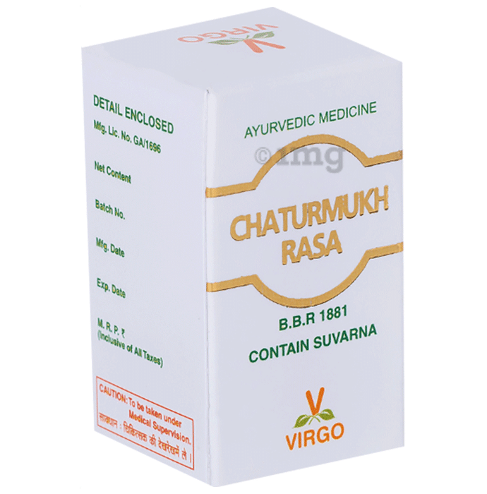 Virgo Chaturmukh Rasa Tablet Contain Suvarna