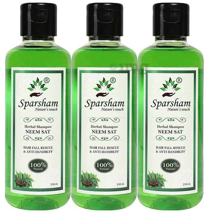 Sparsham Neem Sat Herbal Shampoo (210ml Each)