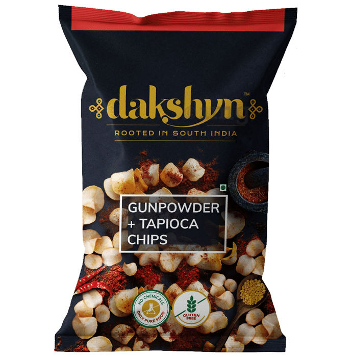 Dakshyn Gunpowder + Tapioca Chips (100gm Each)