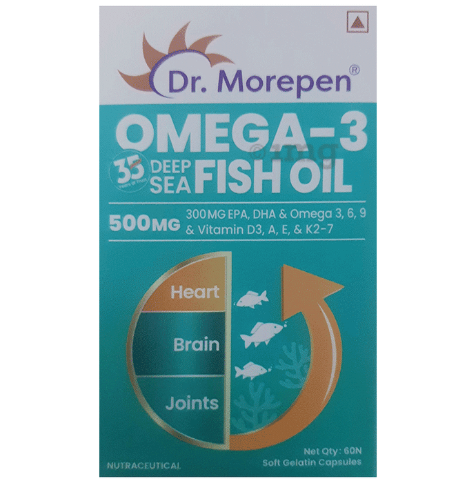 Dr Morepen Omega 3 Deep Sea Fish Oil Soft Gelatin Capsule