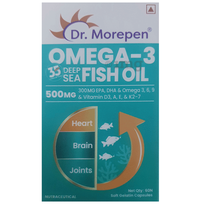 Dr Morepen Omega 3 Deep Sea Fish Oil Soft Gelatin Capsule