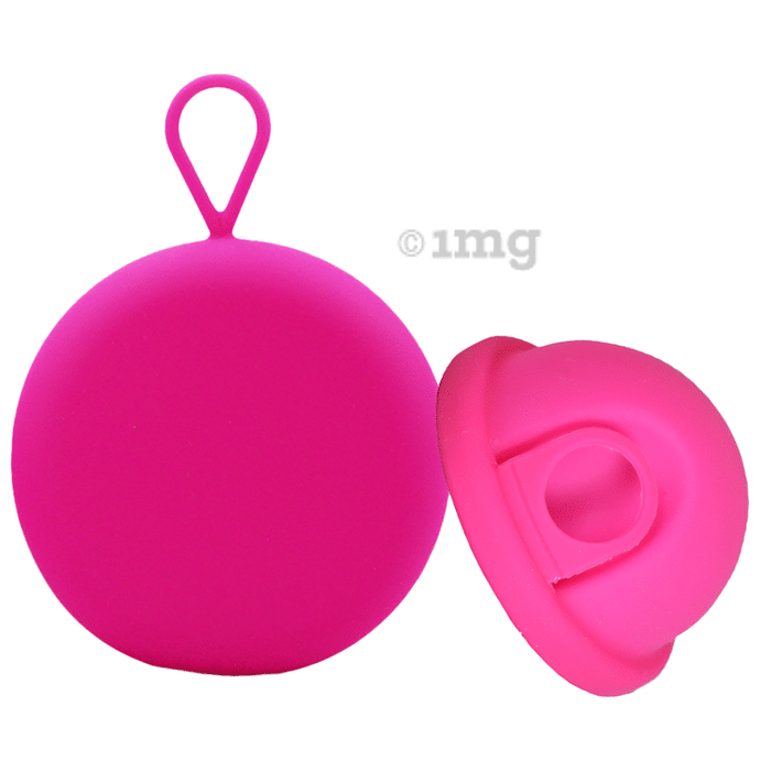MYKI Silicon Menstrual Disc with Clutch Pink Medium