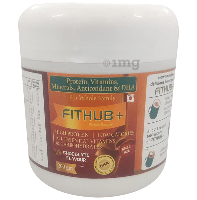 Fithub+ Protein Powder Chocolate Sugar Free