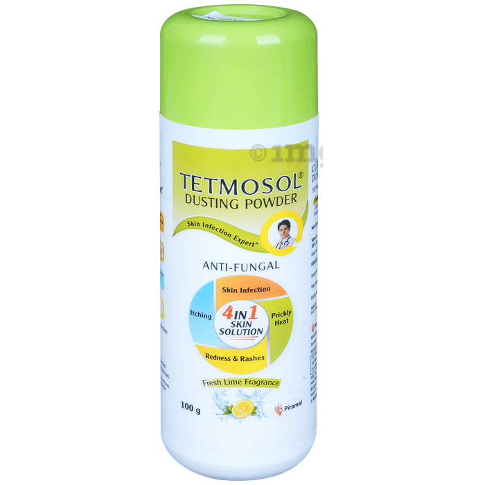 Tetmosol Anti-Fungal Dusting Powder for Skin Infection & Itching Relief | Fresh Lime Fragrance