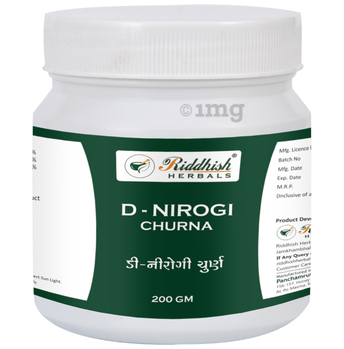 Riddhish Herbals D Nirogi Churna (200 gm Each)