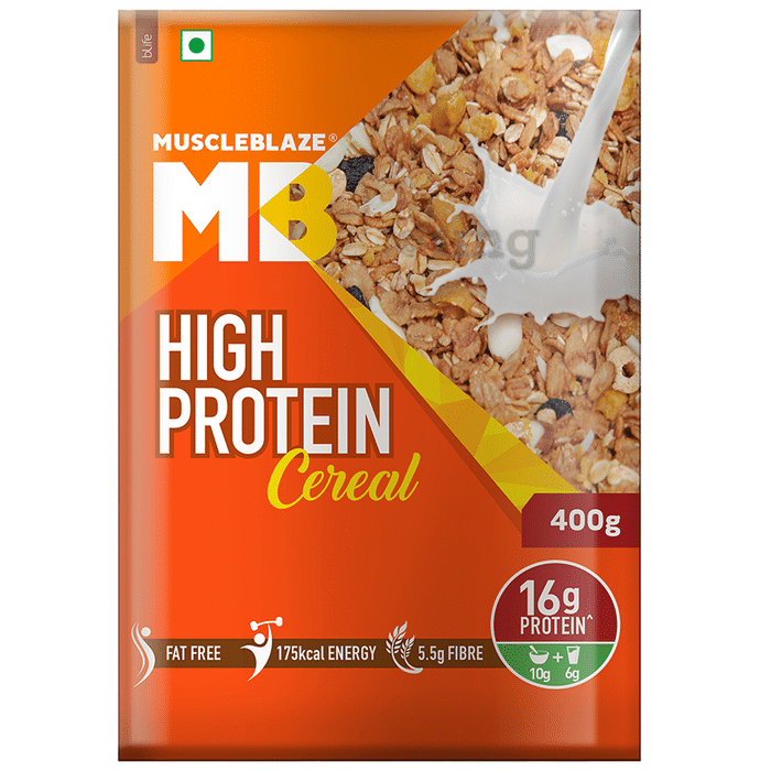 MuscleBlaze High Protein with Fibres | For Energy, Nutrition & Weight Management | Cereal