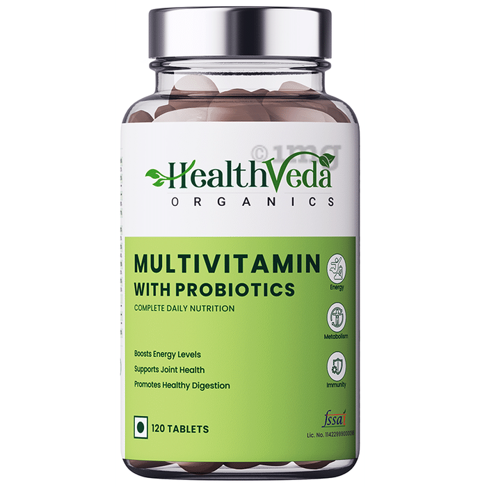 Health Veda Organics Multivitamin with Probiotics Veg Tablet
