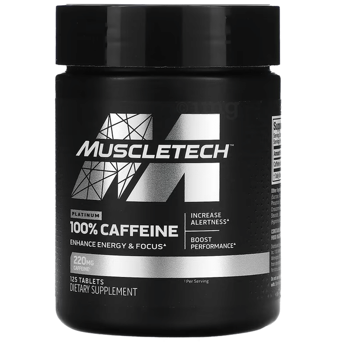 Muscletech Platinum 100% Caffeine 220mg Tablet