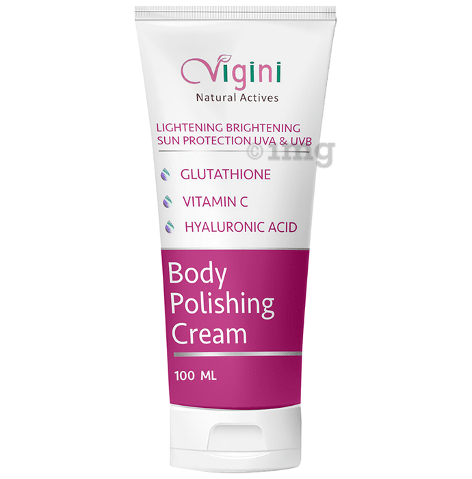 Vigini Natural Actives Lightening Brightening Sun Protection UVA &UVB Body Polishing Cream