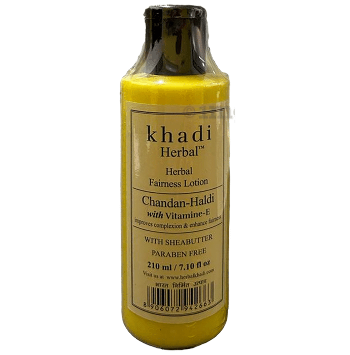 Khadi Herbal Fairness Lotion Chandan-Haldi with Vitamin-E