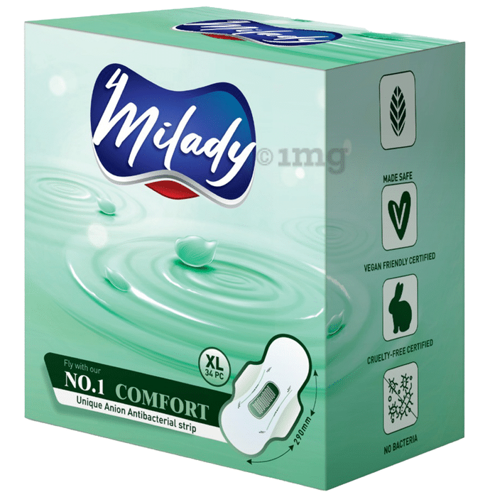 4Milady Comfort Sanitary Pads (34 Each) XL