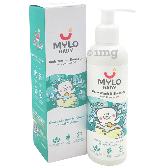 Mylo Baby Body Wash & Shampoo Head-to-Toe Cleansing Tear Free Formula