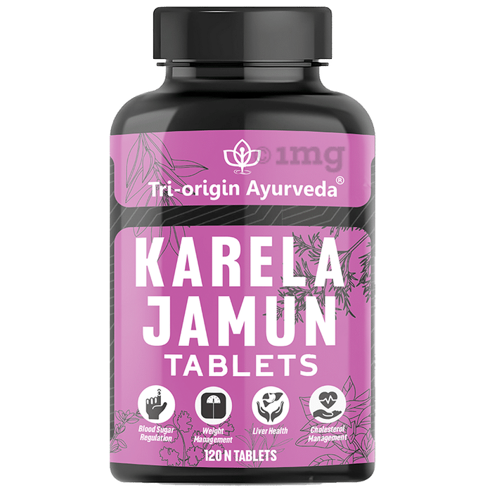 Tri-Origin Ayurveda Karela Jamun Tablet
