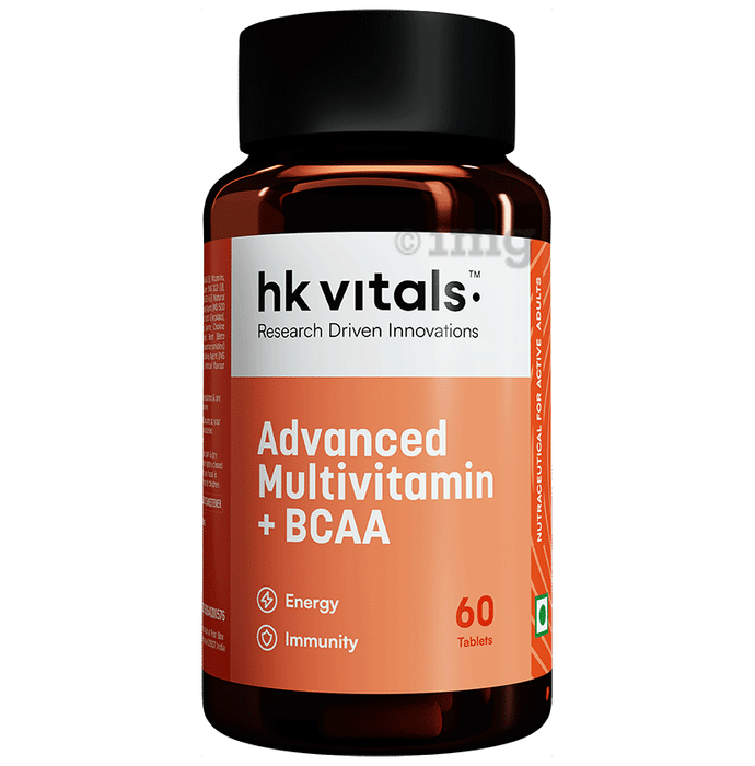 HK Vitals Advanced Multivitamin with BCAA | For Energy, Stamina & Antioxidant Support | Tablet