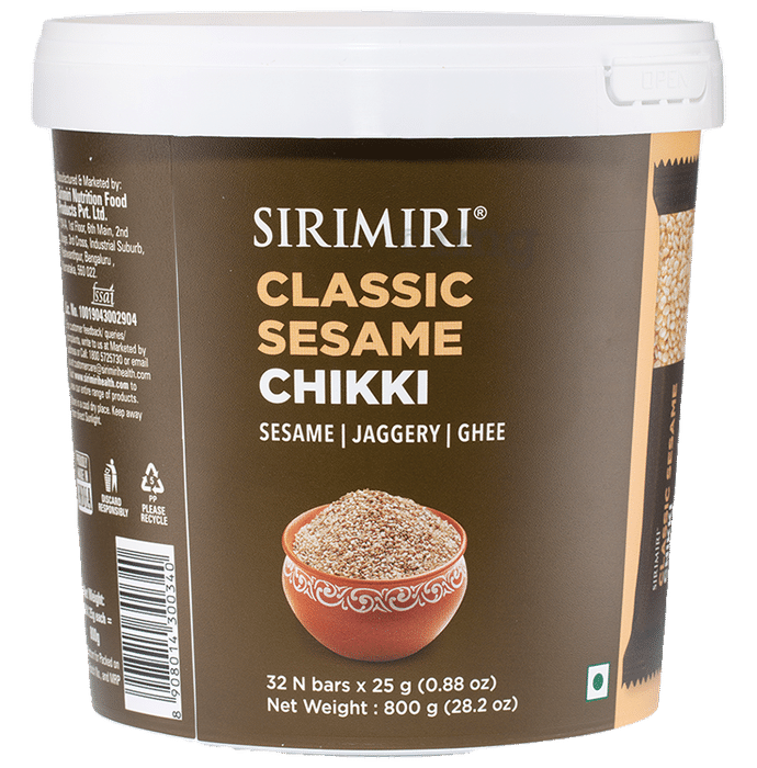 Sirimiri Classic Sesame Chikki Bar (25gm Each)