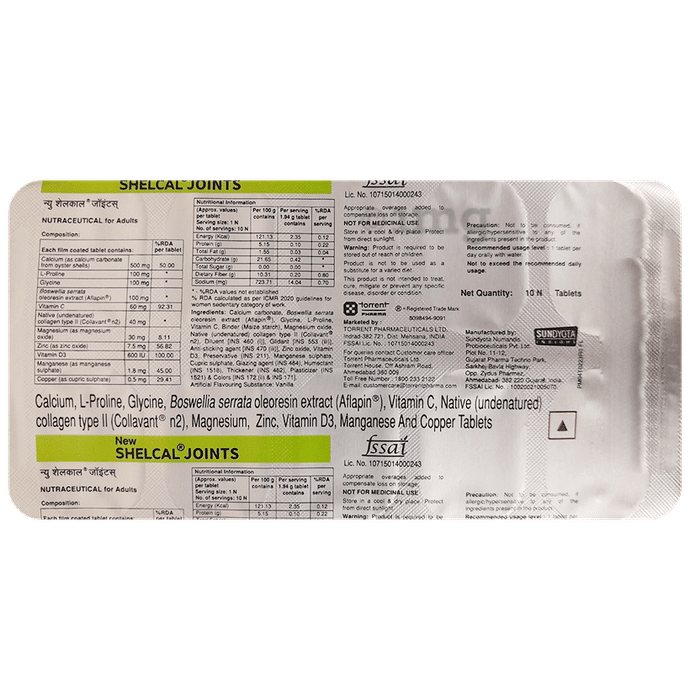 New Shelcal Joints Tablet