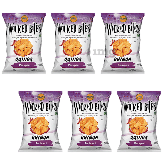 Grami Superfoods Wicked Bites Packet (30gm Each) Peri Peri Quinoa