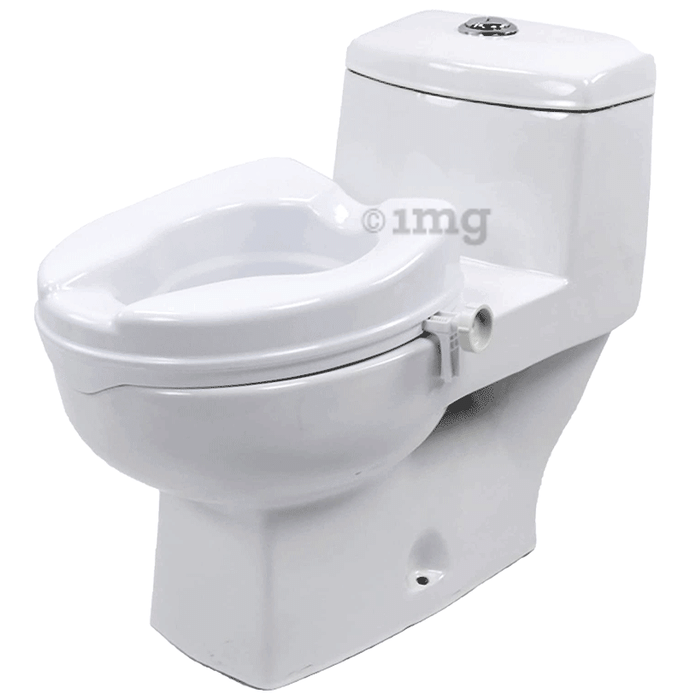 Entros SC7060C Easy Fixed Raised Toilet Seat Toilet Bidet without Lid 4inch White