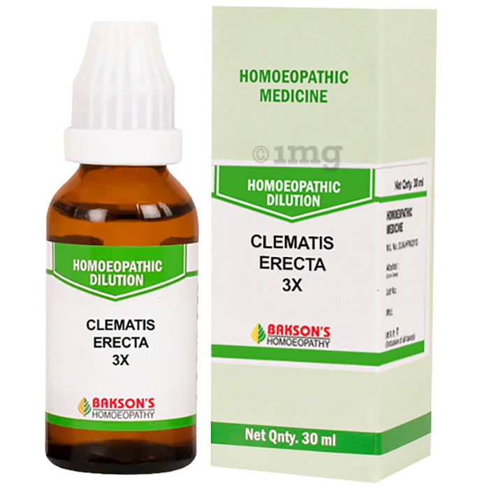 Bakson's Homeopathy Dilution Clematis Erecta 3X