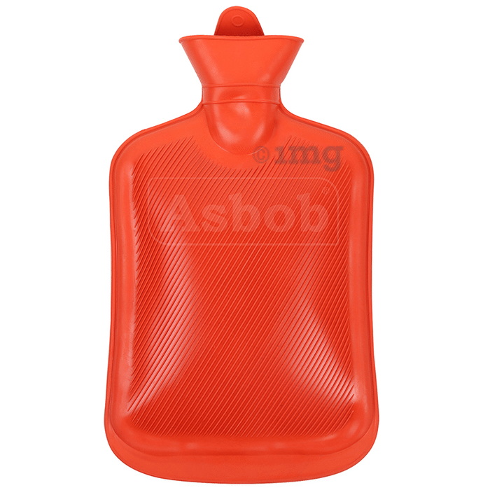 Asbob Healthcare Healthcare Hot Water Bottle, Hot Water Bag for Pain Relief and Cramps Red