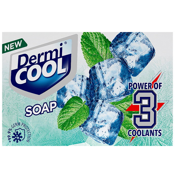 Dermi Cool Power of 3 Coolants Soap (125gm Each)