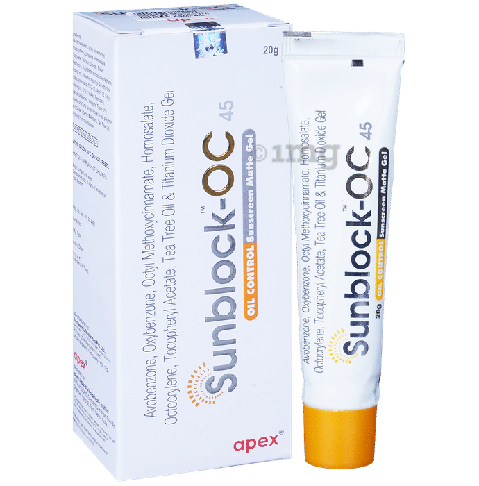 Sunblock-OC 45 Oil Control Sunscreen | SPF 45 PA+++ Matte Gel