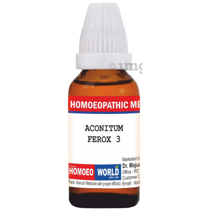 Dr. Majumder Homeo World Aconitum Ferox Dilution ( 30ml Each) 3