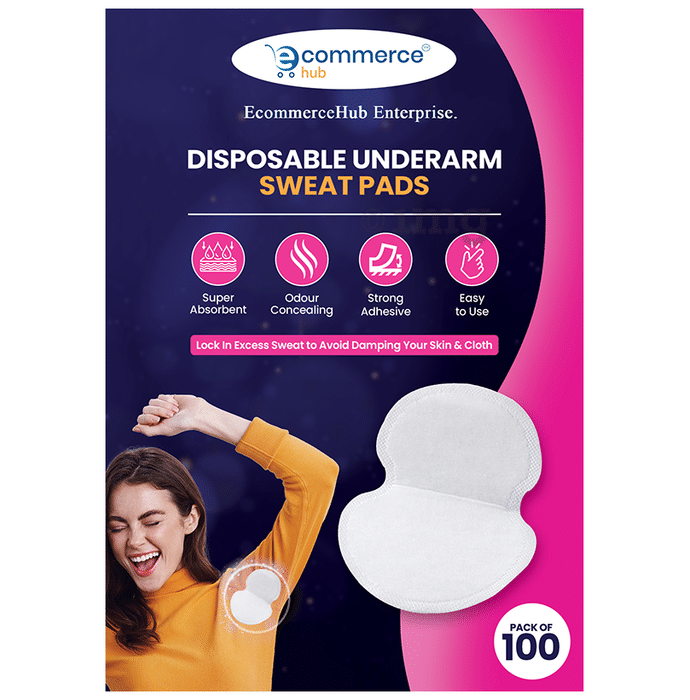 EcommerceHub Disposable Underarm Sweat Pads Large