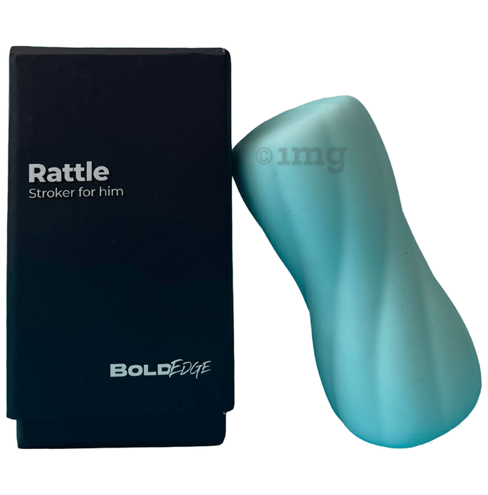 Bold Edge Rattle Massager Blue