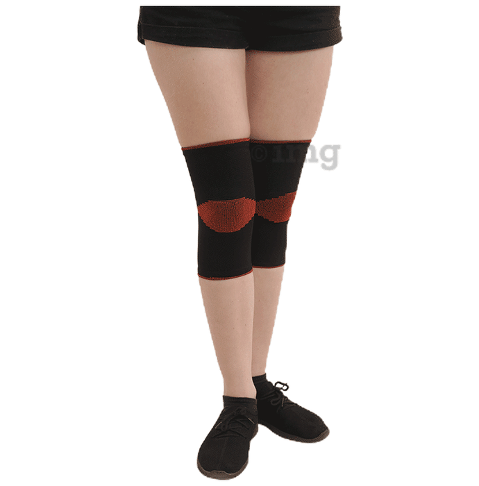 ADBZ Knee Cap Classic Stretchable and Comfortable, Knee Support For Knee Pain For Men and Women Black Medium