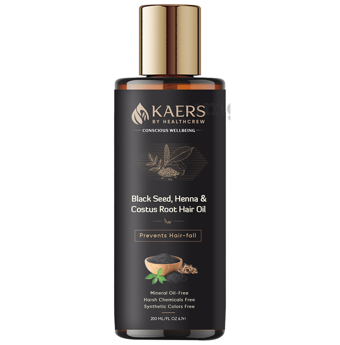 Kaers By Healthcrew Black Seed, Henna & Costus Root Hair Oil