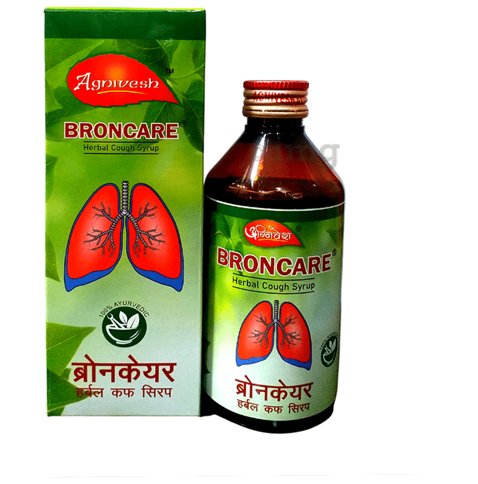 Agnivesh Broncare Herbal Cough Syrup Buy bottle of 200.0 ml Syrup at