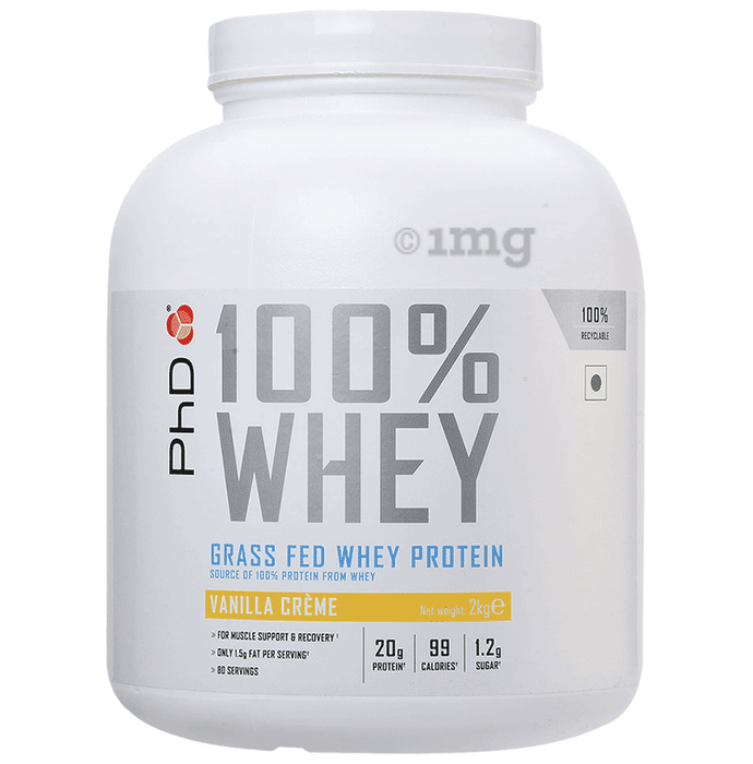 PHD 100% Grass Fed Whey Protein Vanilla
