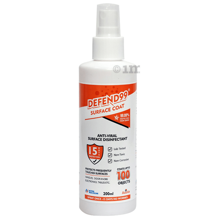 Defend99 Surface Coat Anti-Viral Surface Disinfectant (200ml Each)