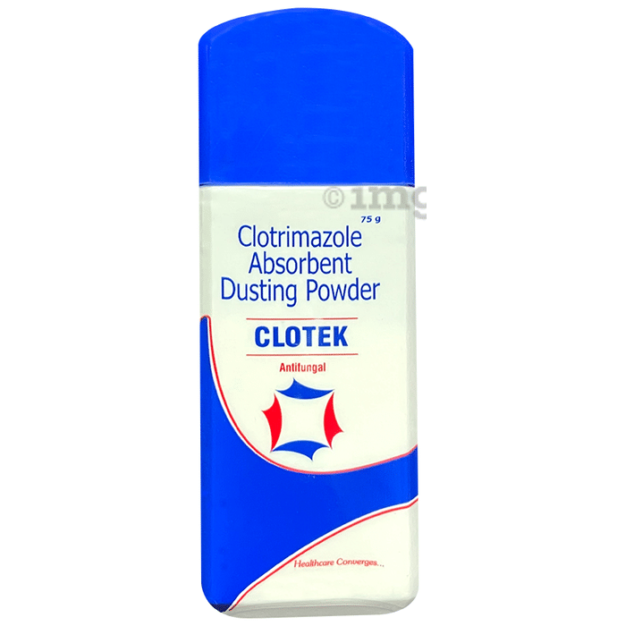 Clotek Antifungal Dusting Powder (75gm Each) Buy box of 1.0 Bottle at