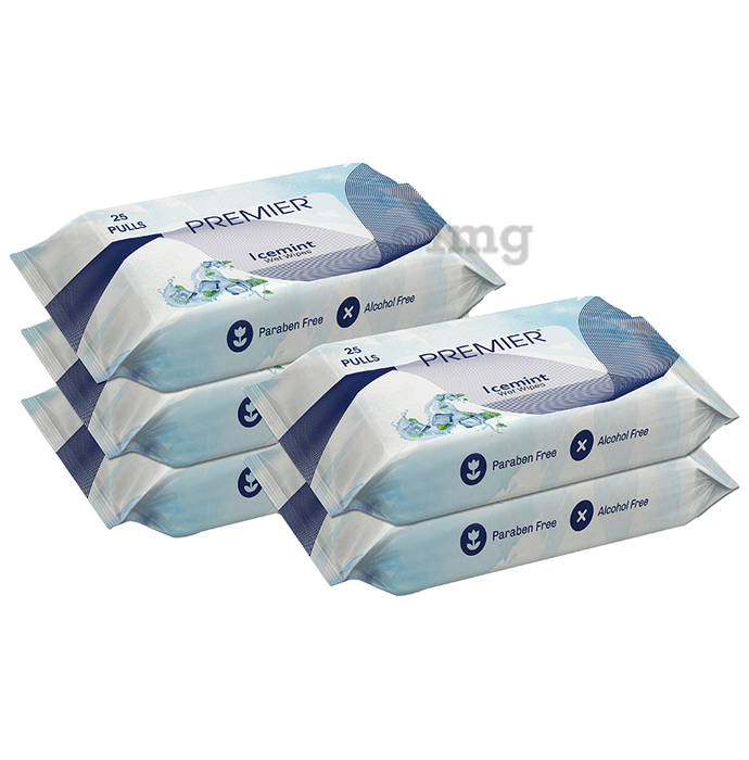 Premier Tissues Wet Wipe (25 Each) Rose