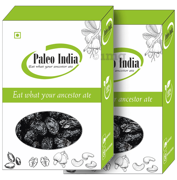 Paleo India Kali Kishmish Seedless Black Raisin (500gm Each)