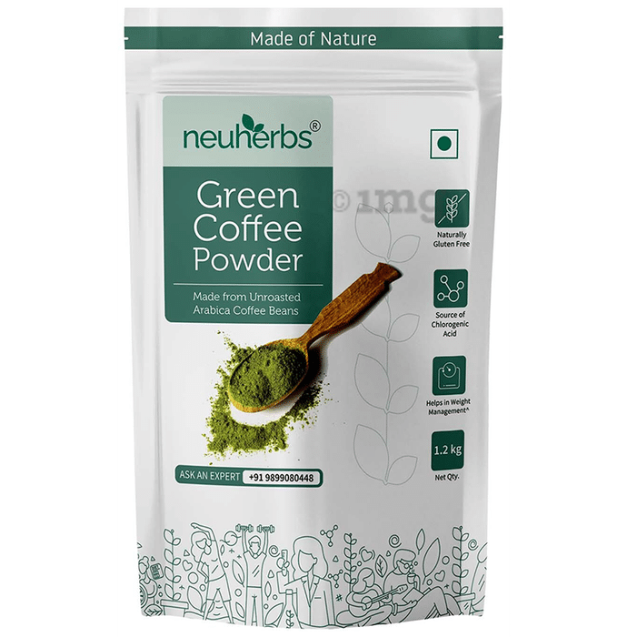 Neuherbs Unroasted Arabica Green Coffee for Weight Management | Gluten Free Powder