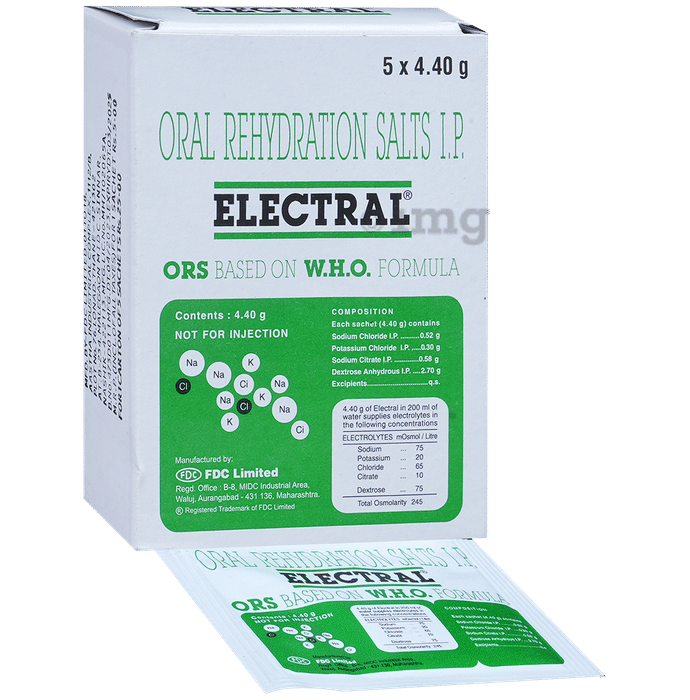 Electral Powder | ORS for Replenishing Body Fluids & Electrolytes | Flavour