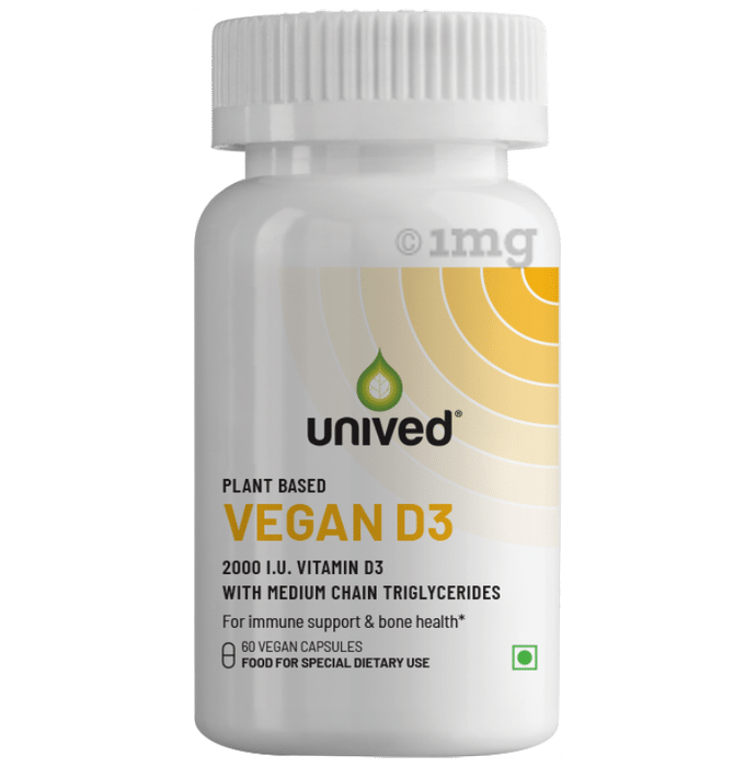 Unived Plant-Based 2000IU Vitamin D3 Vegan Capsule