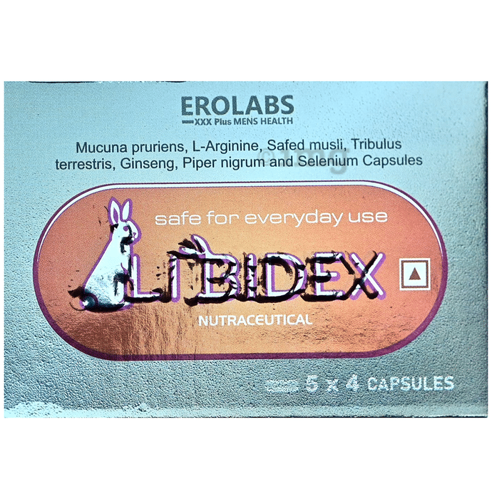 Libidex Erolab XXX Plus Mens Health Libidex Capsule (4 Each)