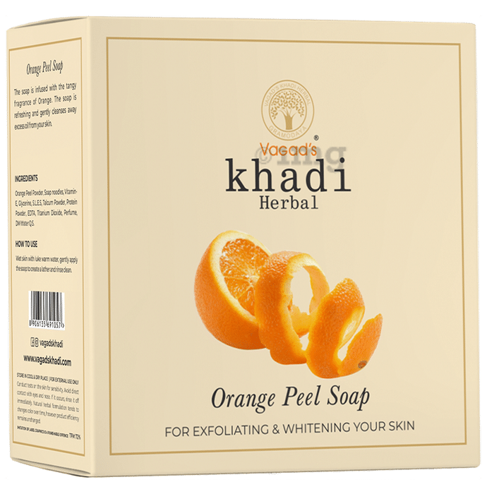Vagad's Khadi Herbal Soap Orange Peel
