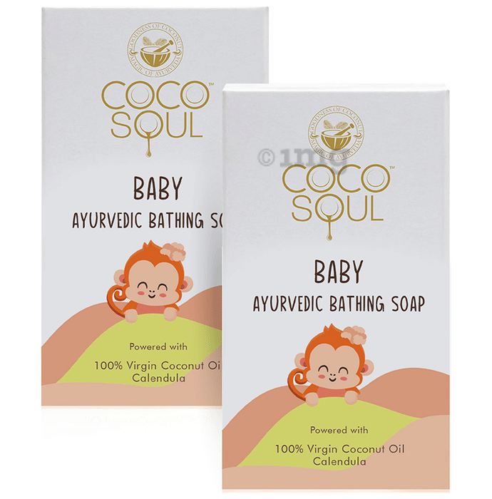 Coco Soul Baby Ayurvedic Bathing Soap (75gm Each)
